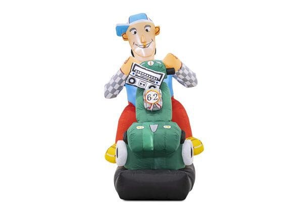 Abraham op scootmobiel